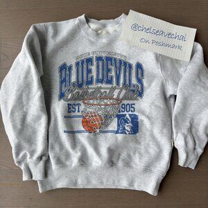Vintage NCAA Duke Blue Devils Basketball Sweatshirt, Duke University Shirt Tee